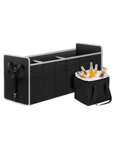 Organizador de Maletero de Coche GPUSFAK 3 Compartimentos Negro