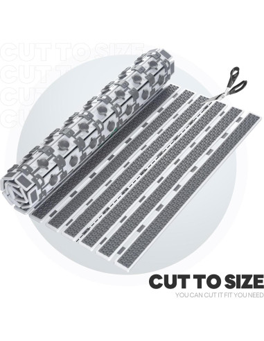 Alfombra Antideslizante para Ducha Volkee 68.8x39.9 cm Gris