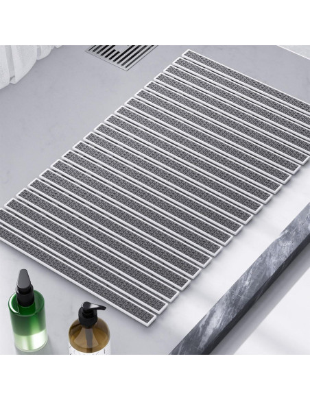 Alfombra Antideslizante para Ducha Volkee 68.8x39.9 cm Gris