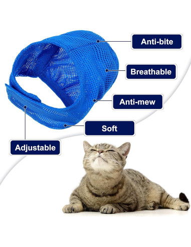 Conjunto de Aseo para Gatos Patelai 5 Piezas - Bolsa, Bozal, Cortauñas