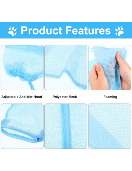 Conjunto de Aseo para Gatos Patelai 5 Piezas - Bolsa, Bozal, Cortauñas