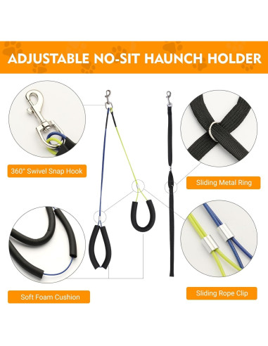 Brazo de Acicalamiento Ajustable WeGXY 73.66 cm para Perros