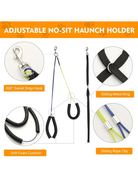 Brazo de Acicalamiento Ajustable WeGXY 73.66 cm para Perros