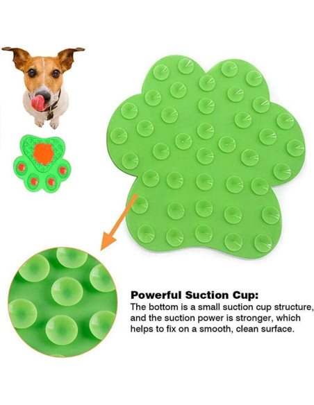 Alfombrilla de Lamer para Perros Uspace Verde 18 cm Silicona