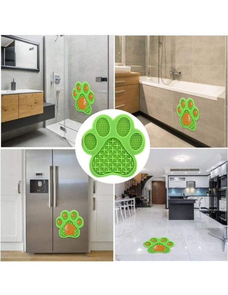 Alfombrilla de Lamer para Perros Uspace Verde 18 cm Silicona
