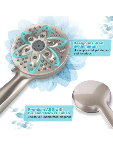 Cabezal de Ducha de Mano JDO con Pantalla LED y 6 Modos