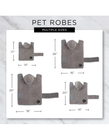 Bata para Mascotas Bone Dry Grande Microfibra Lavanda