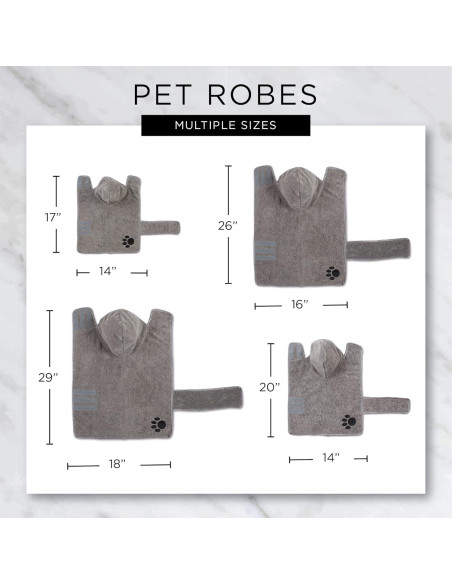 Bata para Mascotas Bone Dry Grande Microfibra Lavanda