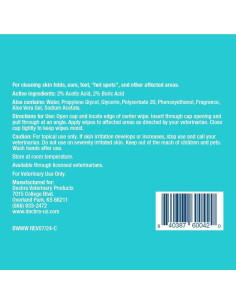 Toallitas Húmedas para Perros y Gatos Dechra 100 Unidades 2