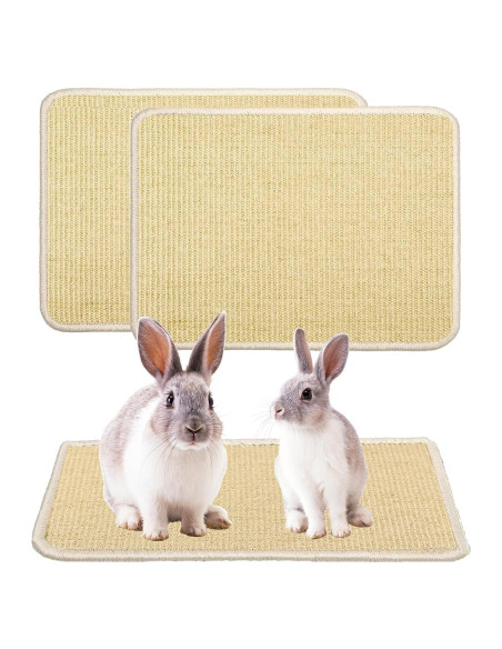 Alfombra Rascadora para Conejos KABASI 2 Piezas 40x30 cm