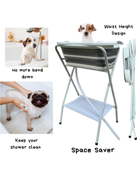 Bañera Plegable para Mascotas UNIEKWAVE 64.8x46.9 cm