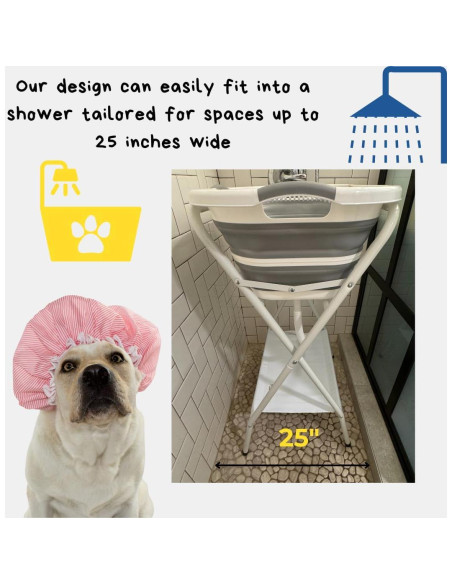 Bañera Plegable para Mascotas UNIEKWAVE 64.8x46.9 cm