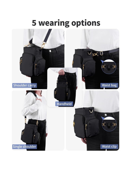 Bolsa de golosinas para perros OFY con correa desmontable 1.18L