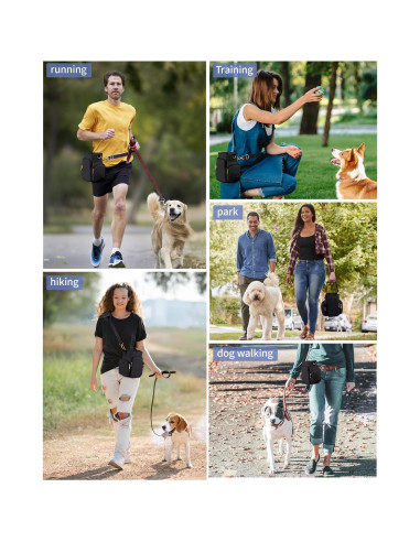 Bolsa de golosinas para perros OFY con correa desmontable 1.18L