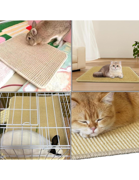 Alfombra Rascadora para Conejos KABASI 2 Piezas 40x30 cm