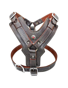 Arnés de Cuero Happierpet 2XL Ajustable para Perros Grandes