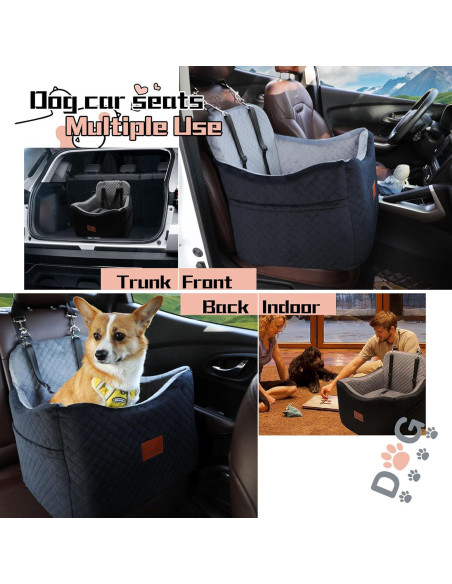 Asiento Elevador para Perros VERGODPRO - Negro y Gris, 50x45x50 cm