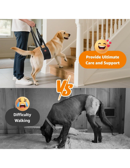 Sling Portátil para Perros Loobani - Arnés Soporte Cadera Grande
