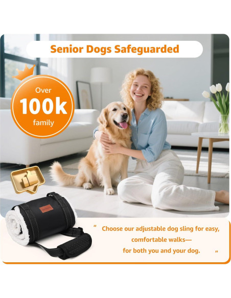 Sling Portátil para Perros Loobani - Arnés Soporte Cadera Grande