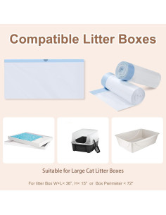 Paquete de 24 forros para caja de arena KropBom 94x41 cm 2