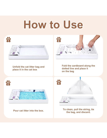 Paquete de 24 forros para caja de arena KropBom 94x41 cm