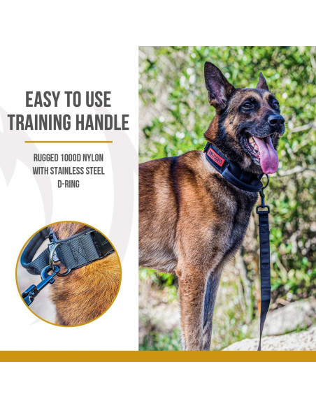 Collar Táctico para Perros OneTigris Negro Ajustable S