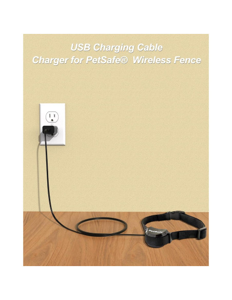 Cable de Cargador USB VHBW para Cerca Inalámbrica PetSafe 1.5m