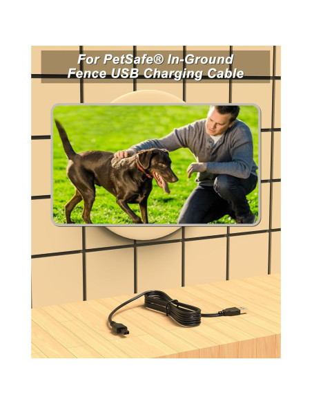 Cable de Cargador USB VHBW para Cerca Inalámbrica PetSafe 1.5m