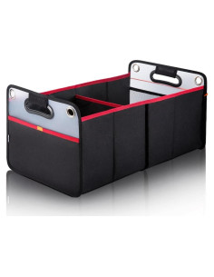 Organizador de Maletero COVAX Plegable 24L Negro/Rojo