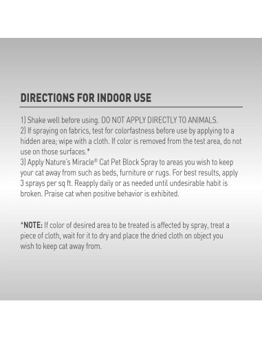 Repelente en Spray para Gatos Nature's Miracle 226ml