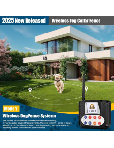 Cerca Inalámbrica para Perros NBSUN con Collar de Entrenamiento 2