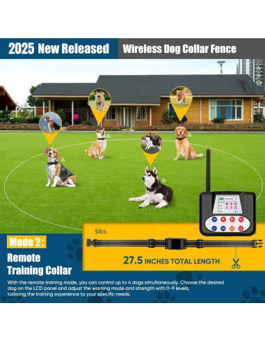 Cerca Inalámbrica para Perros NBSUN con Collar de Entrenamiento