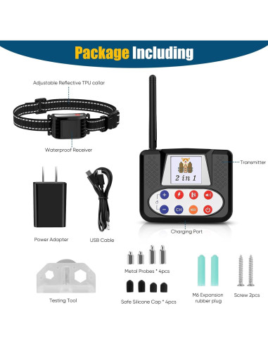 Cerca Inalámbrica para Perros NBSUN con Collar de Entrenamiento