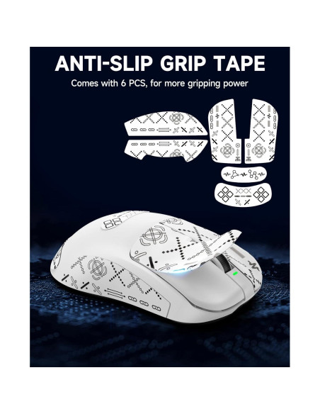 Ratón Gaming Inalámbrico VGN F1 MOBA 26000 DPI 55g Blanco