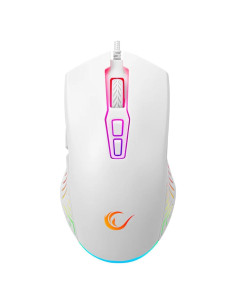 Ratón Gaming Rampage Spear V2 Blanco Con Cable RGB 12800 DPI