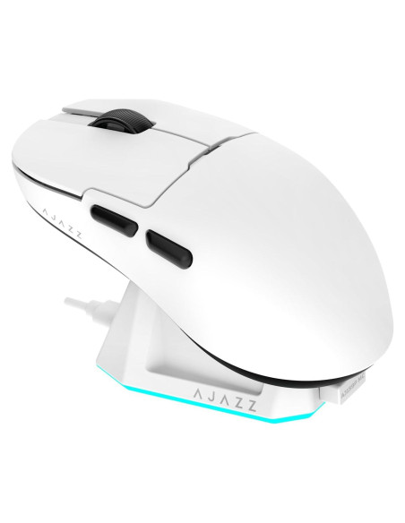Ratón Gaming AJ159P MC Triple Modo 12000 DPI RGB Blanco