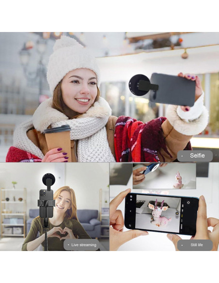 Luz de Selfie LED Magnética Yunseity, 3 Modos, Recargable