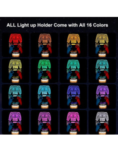 Soporte para Auriculares y Controlador YuanDian con Luz LED 3D 2