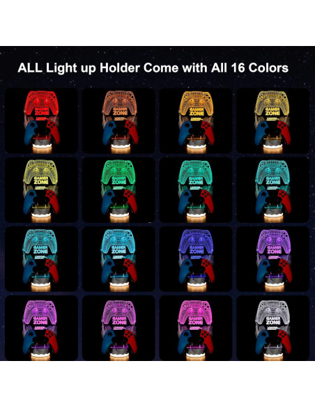 Soporte para Auriculares y Controlador YuanDian con Luz LED 3D