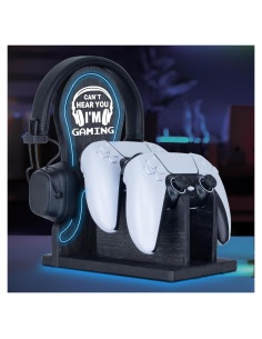 Organizador de Juegos Kaseny con Luz LED Neón Azul