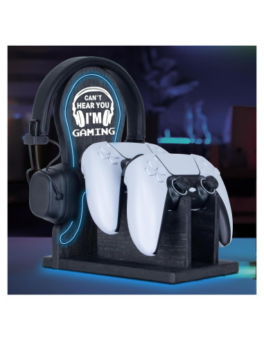 Organizador de Juegos Kaseny con Luz LED Neón Azul