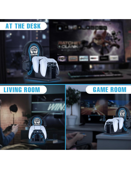 Organizador de Juegos Kaseny con Luz LED Neón Azul