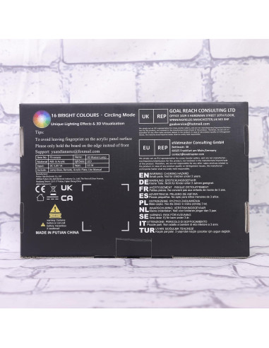 Soporte para Auriculares y Controlador YuanDian con Luz LED 3D