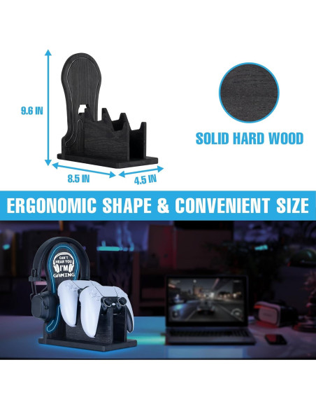 Organizador de Juegos Kaseny con Luz LED Neón Azul