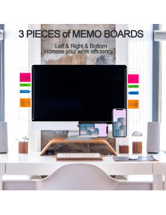 Tablero de Memoria 3 Piezas Ysenchan para Monitor con Soporte 2