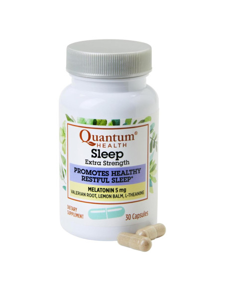 Suplemento de Sueño Quantum Health 5mg Melatonina 30 Cápsulas