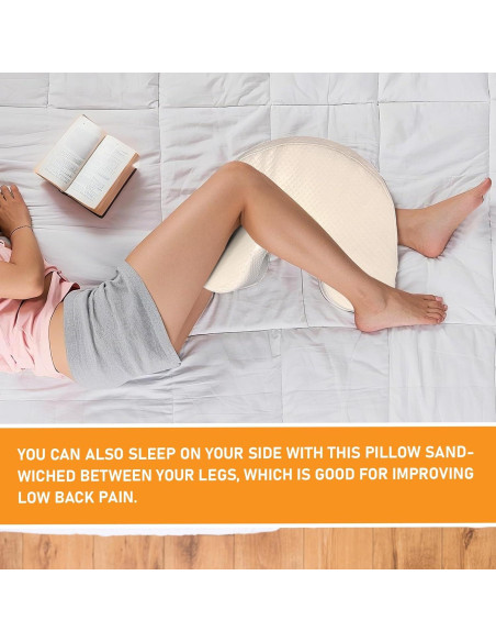 Almohada Ergonomica para Dormir de Lado JZHLLA con Agujero para Brazo