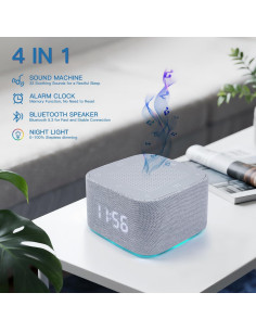 Máquina de Sonido Blanco PLJVOYK con Reloj Despertador y Bluetooth 2