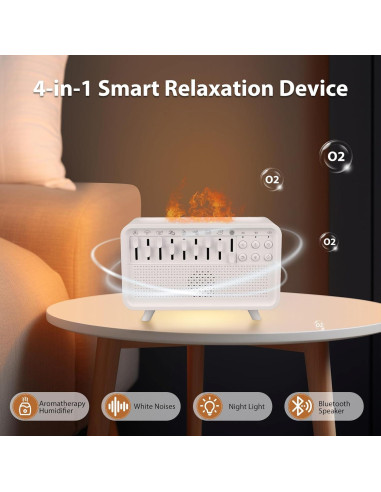 Máquina de Ruido Blanco 4 en 1 Sleep Solutions con Humidificador