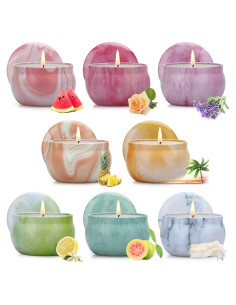 Set de 8 Velas Aromáticas NVGCX - Alivio del Estrés